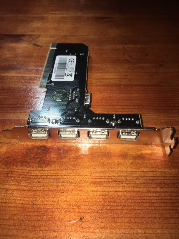כרטיס PCI לחיבור 4 נקודות USB למחשב נייח