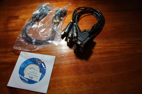 ציוד נוסף – כרטיס פנימי DVR בחיבור_PCI למחשב נייח 4 וידאו 4 סאונד